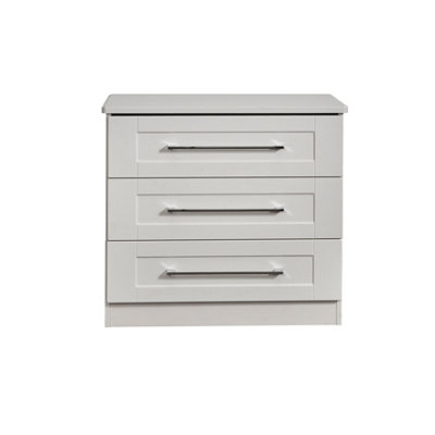 Ripon 3 Drawer Chest In Grey Ash (Ready Assembled) from B&Q