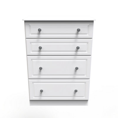  - Kendal 4 Drawer Deep Chest In White Ash (Ready Assembled)