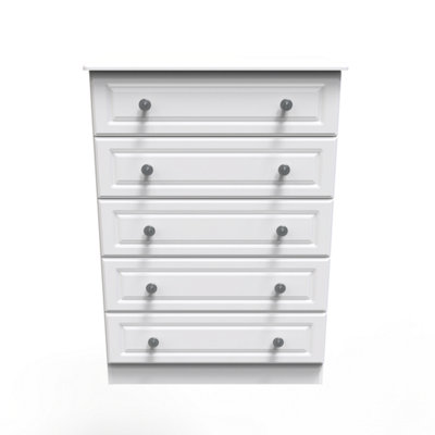  - Kendal 5 Drawer Chest In White Ash (Ready Assembled)