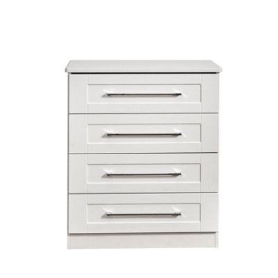 Ripon 4 Drawer Chest In White Ash (Ready Assembled) from B&Q