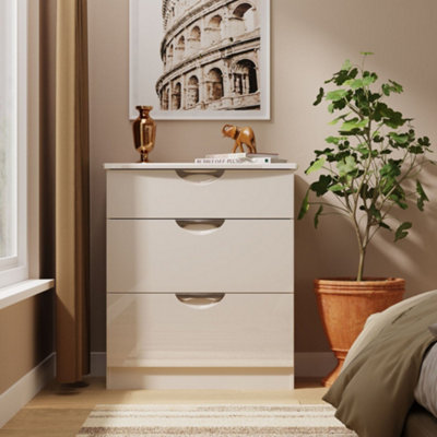 Rovigo Ready Assembled Matt Kashmir 3 Drawer Chest (H)882mm (W)765mm (D)415mm from B&Q
