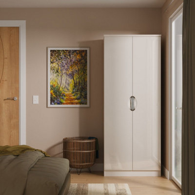 Rovigo Ready Assembled Matt Kashmir Double Wardrobe (H)1824mm (W)738mm (D)530mm from B&Q