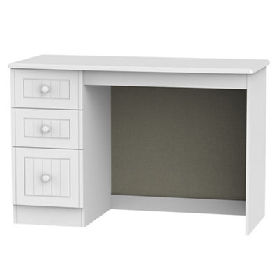 Ready Assembled Matt White 3 Drawer Desk (H)795mm (W)540mm (D)540mm from B&Q