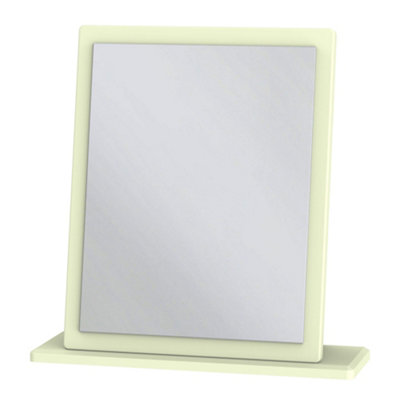 Vittoria Cream Oak Effect Rectangular Wall-Mounted Framed Mirror(H)50.5Cm (W)48Cm from B&Q