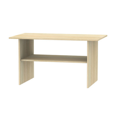 Trent Coffee Table In White & Bardolino Oak (Ready Assembled) from B&Q
