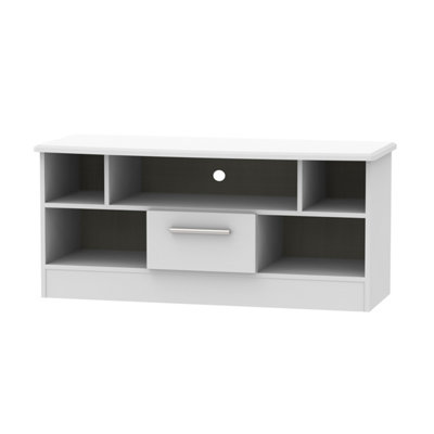 Harrow 1 Drawer Tv & Media Unit In Grey Matt (Ready Assembled) from B&Q