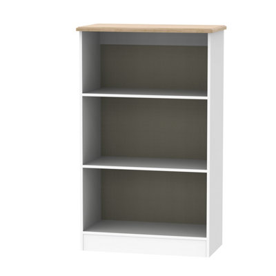 Albert Bookcase In White Ash & Oak (Ready Assembled) from B&Q