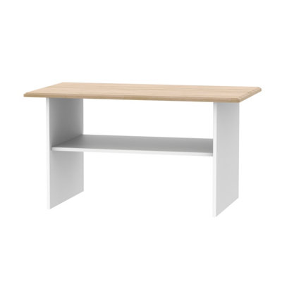 Albert Coffee Table In White Ash & Oak (Ready Assembled) from B&Q