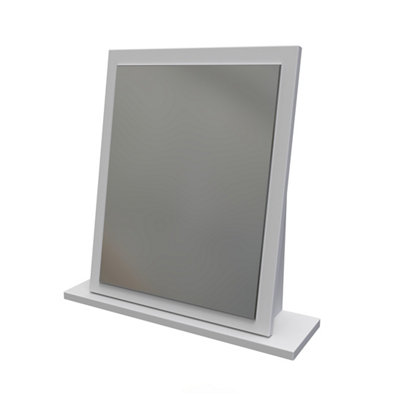 Bergamo Grey Rectangular Freestanding Framed Mirror(H)50.5Cm from B&Q