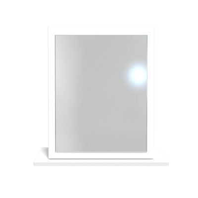  - Trent Mirror In Dusk Grey & White (Ready Assembled)