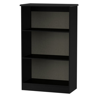 Harrow Bookcase In Black Gloss (Ready Assembled) from B&Q
