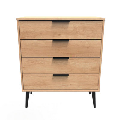 Fuji 4 Drawer Chest In Nebraska Oak (Ready Assembled) from B&Q
