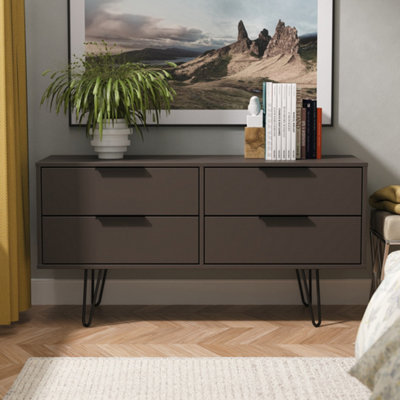  - Osaka 4 Drawer Bed Box In Graphite (Ready Assembled)