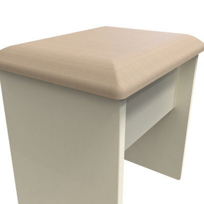  - Albert Stool In Cream Ash & Oak (Ready Assembled)
