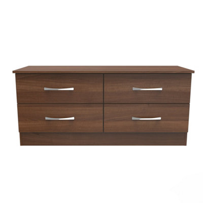 Hampshire 4 Drawer Bed Box In Noche Walnut (Ready Assembled) from B&Q