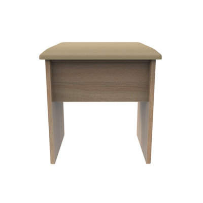 Heddon Stool In Bardolino Oak (Ready Assembled) from B&Q