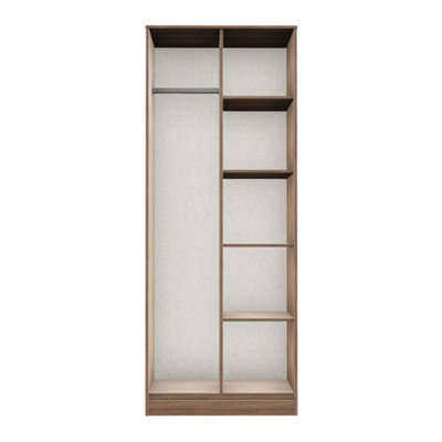 Fuji Open Wardrobe In Carini Walnut (Ready Assembled) from B&Q