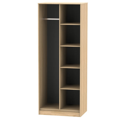 Osaka Tall Open Wardrobe In Nebraska Oak (Ready Assembled) from B&Q