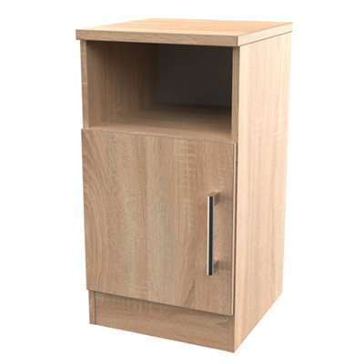 Brindisi Ready Assembled Oak Effect Bedside Chest (H)695mm (W)395mm (D)415mm from B&Q