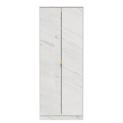 Tamworth Tall Plain Wardrobe In Marble (Ready Assembled) from B&Q