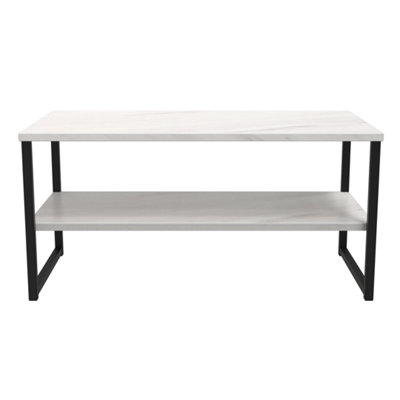  - Tamworth Lagre Open Coffee Table In Marble (Ready Assembled)