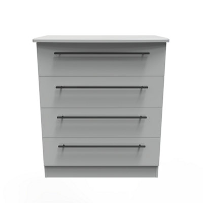 Howard 4 Drawer Chest In Dusk Grey (Ready Assembled) from B&Q