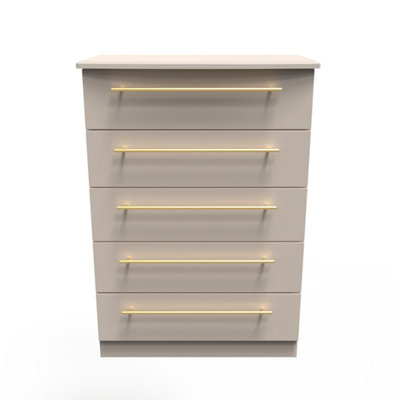 Helmsley 5 Drawer Chest In Kashmir Matt (Ready Assembled) from B&Q