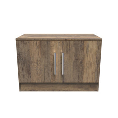Trent Compact 2 Door Tv & Media Unit In Vintage Oak (Ready Assembled) from B&Q