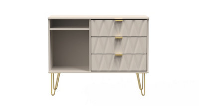 Dallas 3 Drawer Tv Unit In Kashmir Matt (Ready Assembled) from B&Q