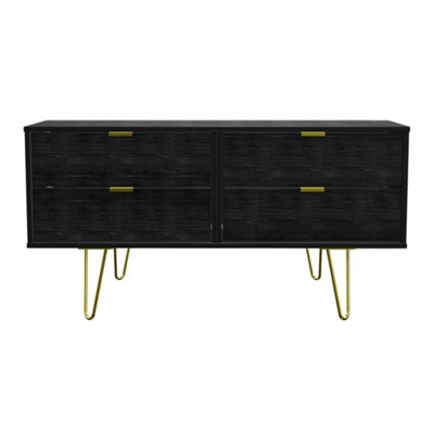 Fuji 4 Drawer Bed Box In Black Matt (Ready Assembled) from B&Q