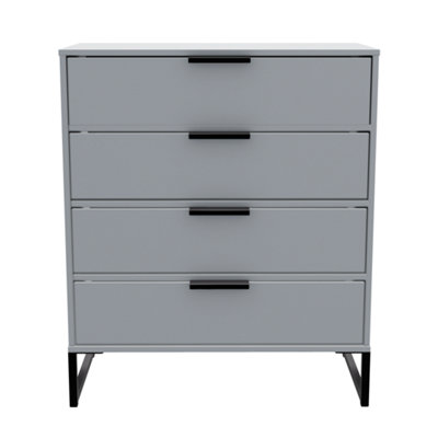 Madrid 4 Drawer Chest In Dusk Grey (Ready Assembled) from B&Q