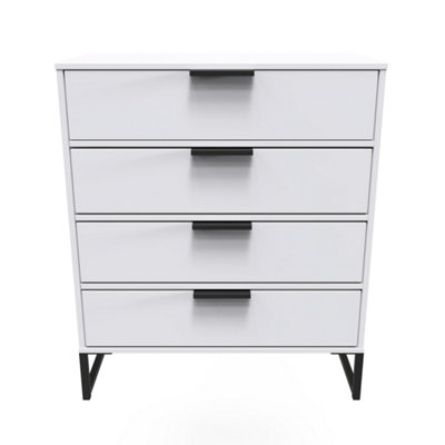 Madrid 4 Drawer Chest In White Matt (Ready Assembled) from B&Q