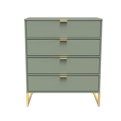 Madrid 4 Drawer Chest In Reed Green (Ready Assembled) from B&Q