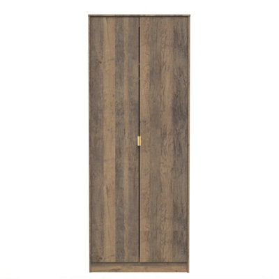 Tamworth Tall Plain Wardrobe In Vintage Oak (Ready Assembled) from B&Q