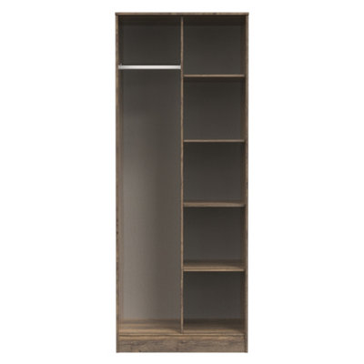 Tamworth Tall Open Wardrobe In Vintage Oak (Ready Assembled) from B&Q