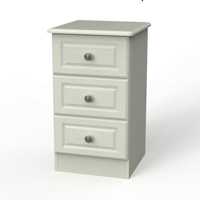 Kendal 3 Drawer Bedside Cabinet In Kashmir Ash (Ready Assembled) from B&Q