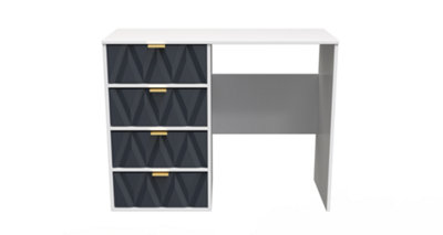 B&Q Dallas 4 Drawer Vanity In Matt & (Ready Assembled) Indigo/White