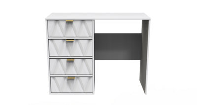 B&Q Dallas 4 Drawer Vanity In Matt (Ready Assembled) White