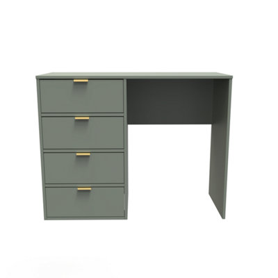 B&Q Madrid 4 Drawer Vanity In Reed (Ready Assembled) Green