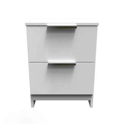 Ready Assembled U Unisex White Dover Drawer Bedside Cabinet (Ready Assembled) In Size 2 - Image 3