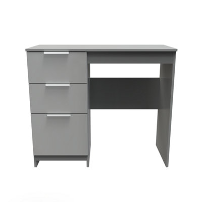 B&Q Poole Vanity In Uniform Gloss & Dusk (Ready Assembled) Grey