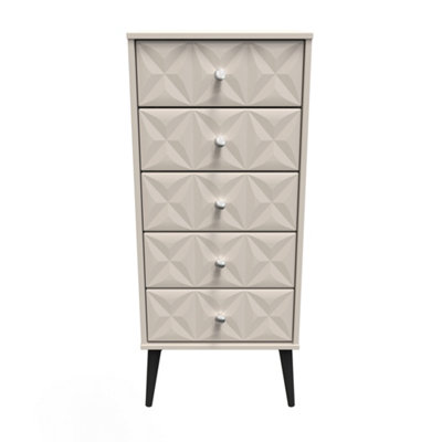 Toledo 5 Drawer Tallboy In Kashmir Matt (Ready Assembled) from B&Q