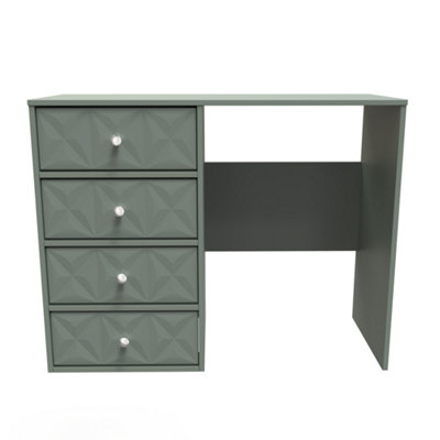B&Q Toledo 4 Drawer Vanity In Reed (Ready Assembled) Green
