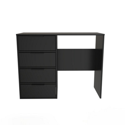 Ready Assembled U Unisex Black Fuji 4 Drawer Vanity (Ready Assembled) In Size 2 - Image 2
