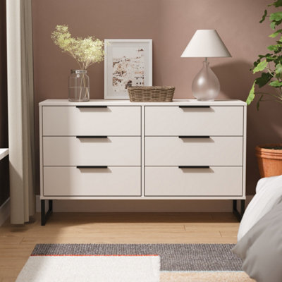 Beijing 6 Drawer Midi Chest Of Drawers In Kashmir Matt (Ready Assembled) from B&Q