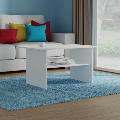 Dover Coffee Table In White Matt (Ready Assembled) from B&Q