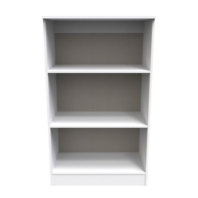 Dover Bookcase In White Matt (Ready Assembled) from B&Q