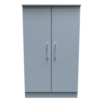 Trent 2 Door Midi Robe In Denim (Ready Assembled) from B&Q
