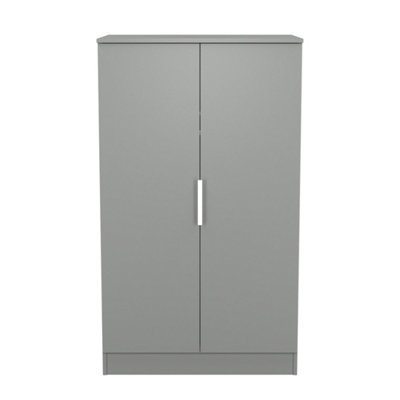 Dover Double Midi Wardrobe In Dusk Grey (Ready Assembled) from B&Q