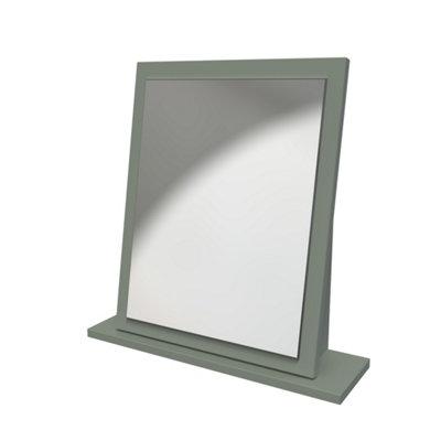 Linear Green Rectangular Freestanding Framed Mirror(H)50.5Cm (W)48Cm from B&Q